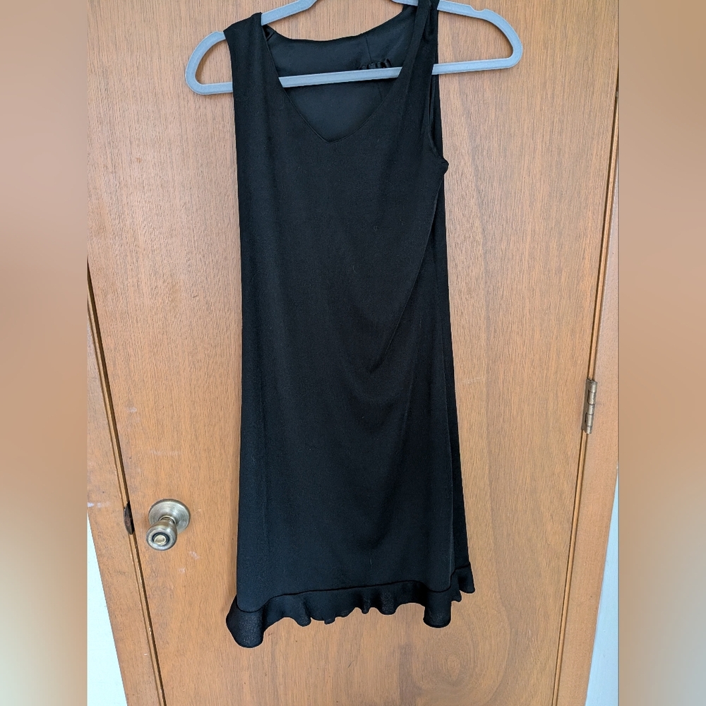Chic Black High Low Dress
